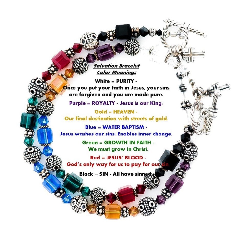 Sterling Silver Swarovski Crystal Toggle Bracelet Christian Themed
